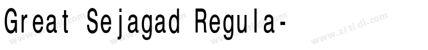 Great Sejagad Regula字体转换 Great Sejagad Regula字体转换